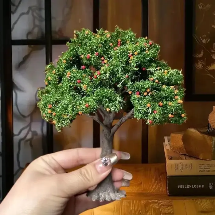 Arbres-fruits miniatures détaillés DIY pour aménagement de modèles
