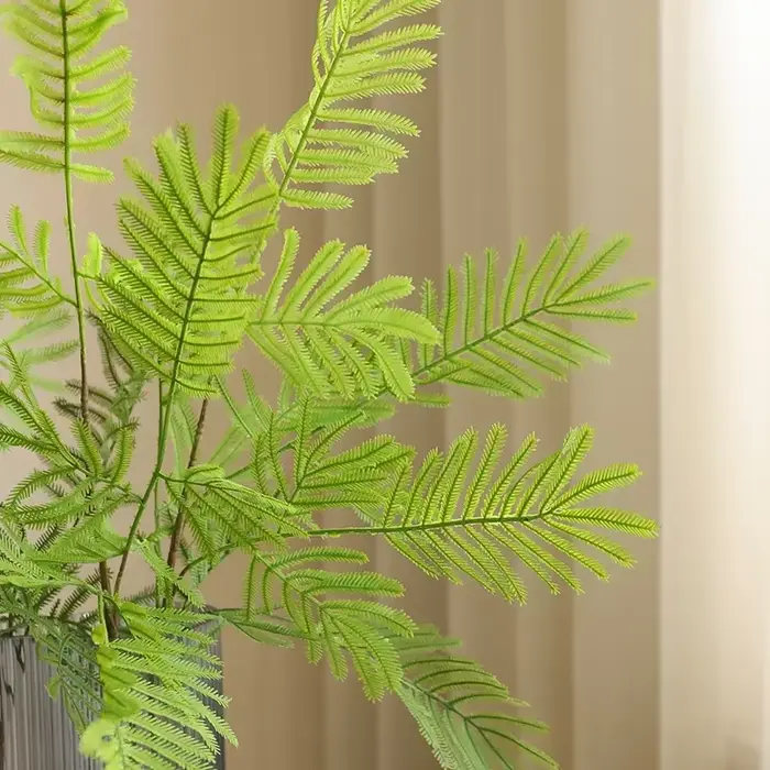 Plante de Mimosa Artificielle pour Centre Commercial Rustique