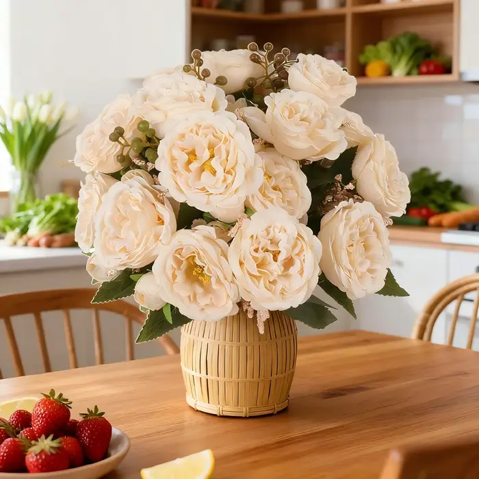 Pivoines simulées, mariages