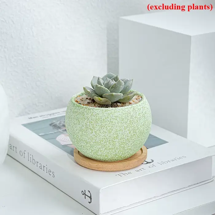 1pc Pot de fleur mignon jardinières succulentes créatives Pots de jardinage à la maison en céramique