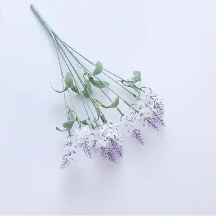 10 têtes de fleurs artificielles de lavande