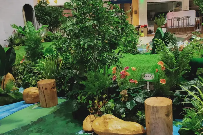 Simulation de plante verte