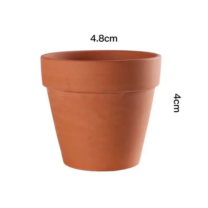 Pots Terra Cotta de 1.8 pouces, 16 pièces, jardinière en poterie, Pots de fleurs Cactus, Pot Succulent avec trou de Drainage, idéal pour les plantes, l'artisanat