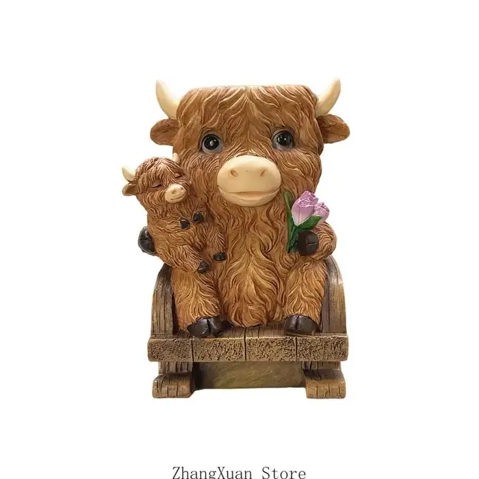 Pot jardinière en forme d'animaux, chaise à bascule, Pots plantes uniques pour l'extérieur l'intérieur, 3XUF