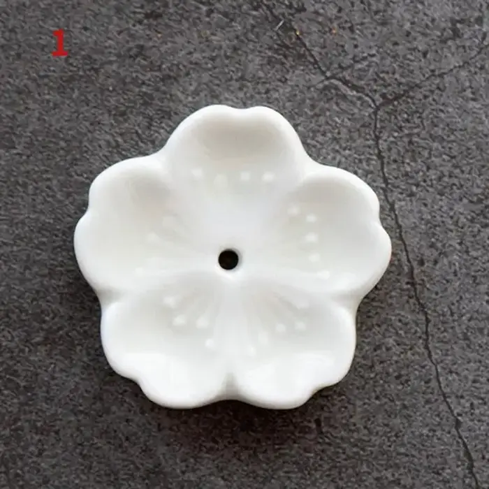 Brûleur d'encens en fleurs de cerisier, décoration de maison en céramique, porte-bâton, encensoir d'aromathérapie, ornement de salon de thé de bureau