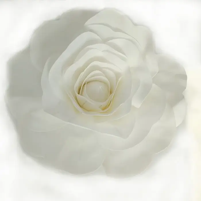 Grandes fleurs artificielles en mousse, ensemble de roses artificielles de Style européen, mur de fl