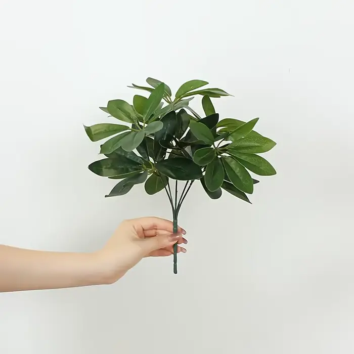 Plante artificielle |   Feuilles artificielles avec tige, idéales pour la décoration du salon, de l'