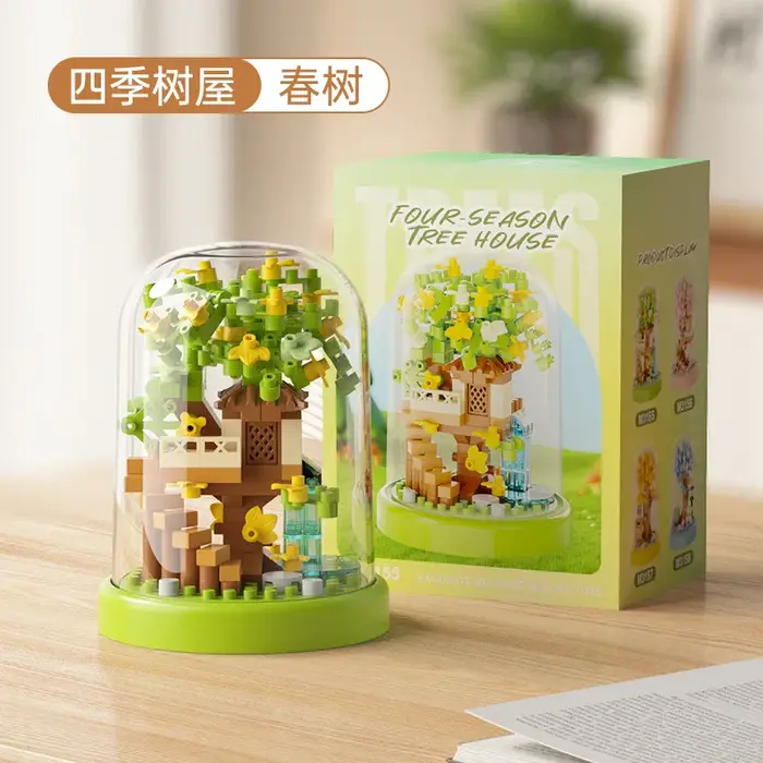 Blocs de construction compatibles Lg Moon Flower Tree House Jihui M3345, jouet éducatif pour enfants