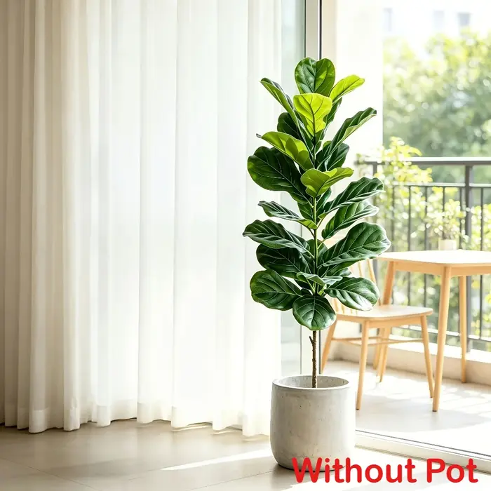 Arbre artificiel Ficus Lyrata, plante tropicale réaliste et luxuriante, pour jardin, cour, villa, hôtel, fête au bord de la piscine