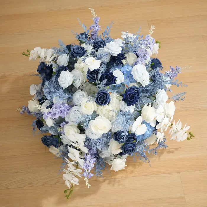 Angela fleur A9043 brume bleu blanc orchidée centres de Table boule