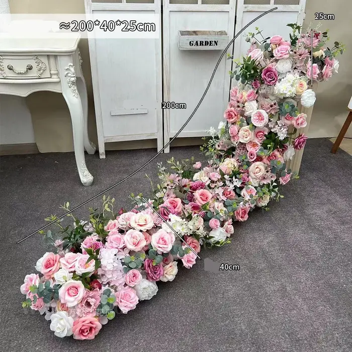 Fleur artificielle queue de paon pour banquet de mariage, décoration florale, 200cm