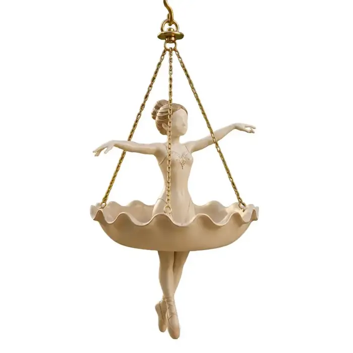 Pot de fleurs suspendu d'intérieur en forme de danseuse de ballet