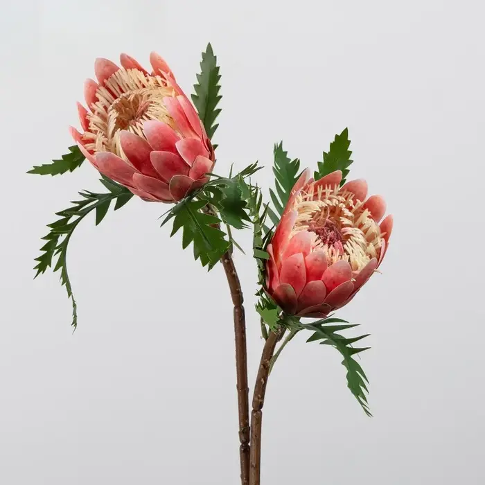 6 pièces de fleurs artificielles en plastique