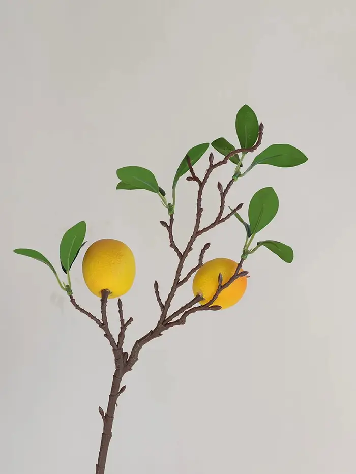 Branches de citrons artificiels de 23 pouces