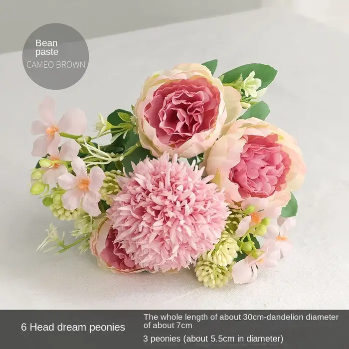 Fleurs artificielles pivoines