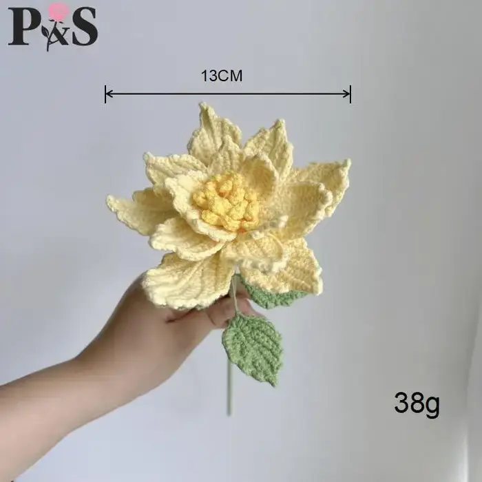 Rose mensuelle faite à la main au Crochet
