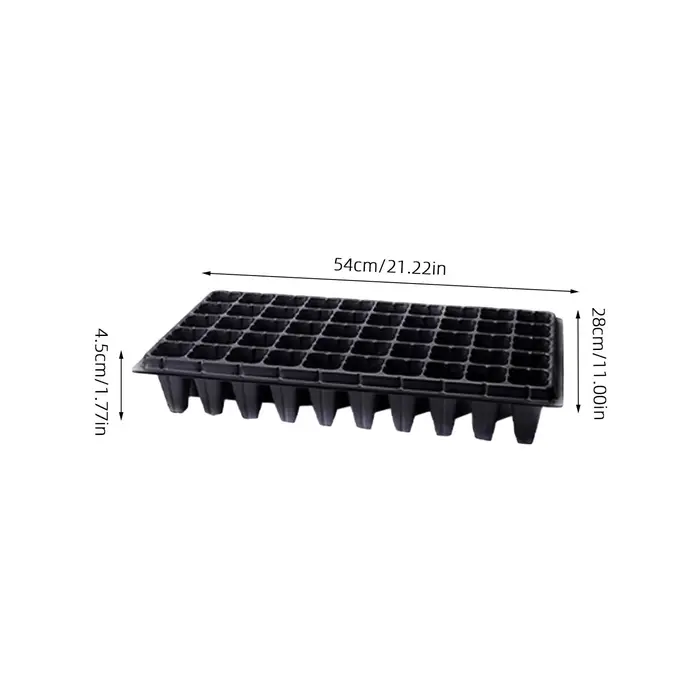 Lot de 10 plateaux de germination 50 cellules en plastique premium résistant aux fissures pour semis