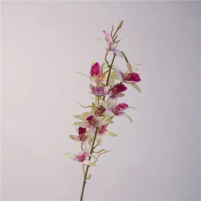 Branche de fleur d'orchidée Dendrobium de 81 cm
