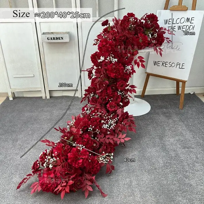 Fleur artificielle queue de paon pour banquet de mariage