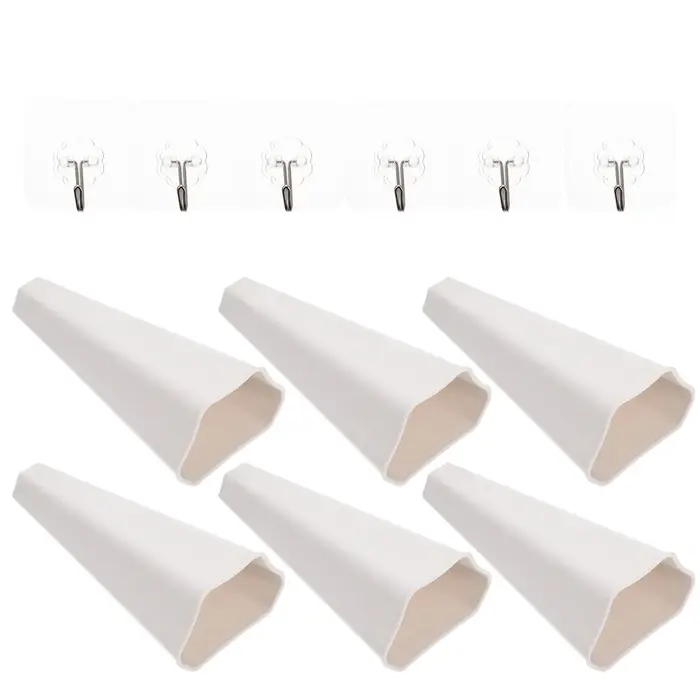 Lot de 6 pots de fleurs suspendus, porte-fleurs mural chic, décoration pour plantes, hydroponie, pré