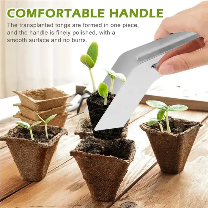 BSEVB- Pince pour plantes de jardin, pince pour repiquer les semis, outil de plantation pour la transplantation des semis, outil de repiquage.