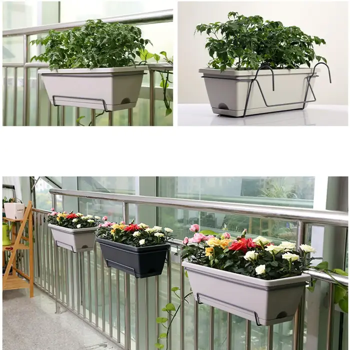 Support de jardinière encastré pour rebord de fenêtre