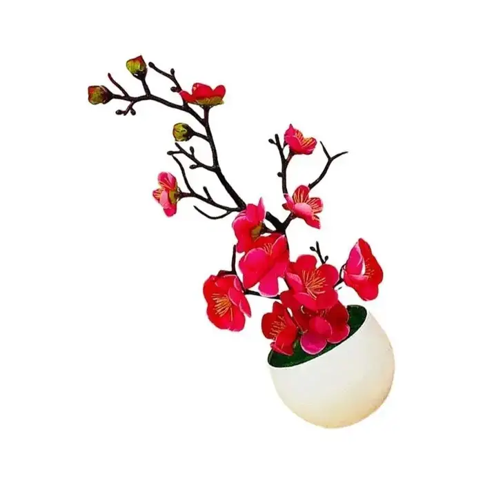 E8BD – arbre artificiel en pot, fleur réaliste, fausse plante, faible entretien, pour maison moderne, décoration jardin