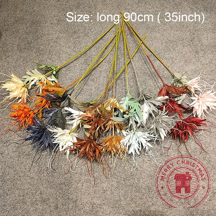 3 pièces de fleurs artificielles Epiphyllum longues de 35 pouces