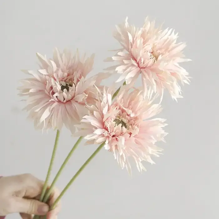 10 Bouquets de fleurs artificielles en soie Gerbera