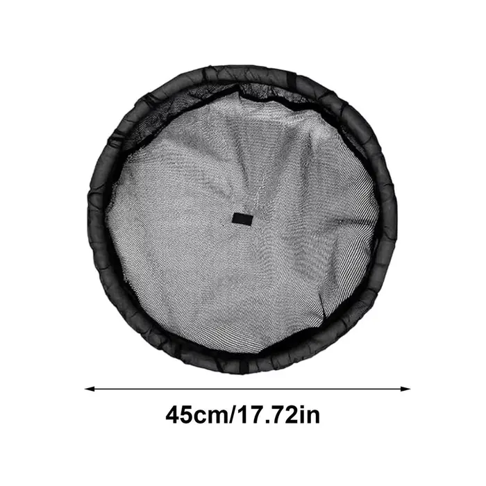 Île Flottante Ronde pour Bassin, Décoration Aquatique avec Filet de 17,7 pouces, Jardinière Flottant