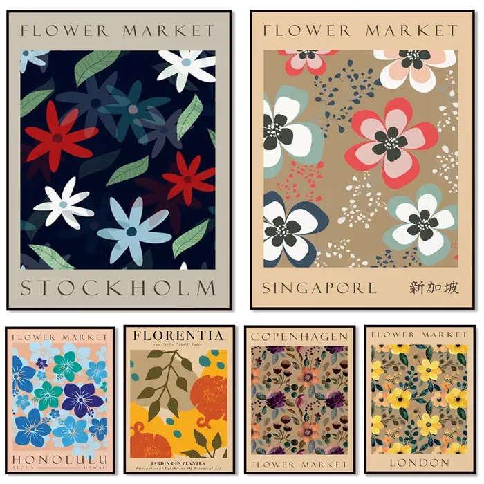 Exposition du marché des fleurs de Singapour imprimable