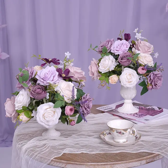 Bouquet de fleurs série violette H865304