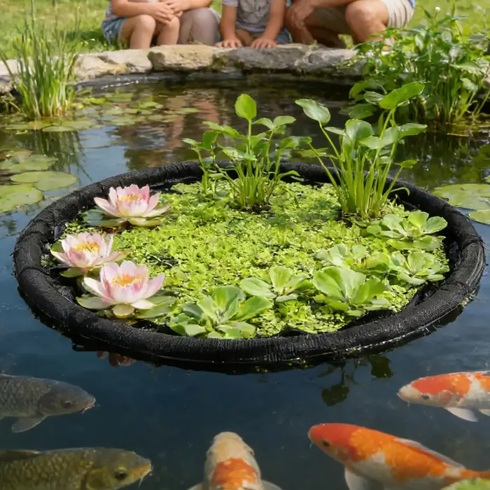 Protecteur de plantes flottant réutilisable avec cadre
