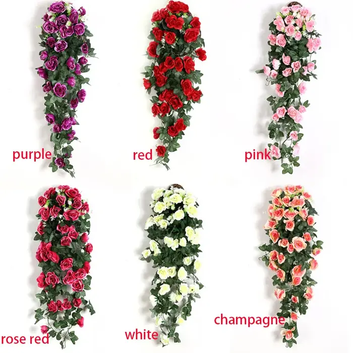 Fleur artificielle en rotin