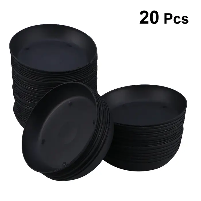 Plateau d'égouttement de Pot de fleurs en plastique, 20 pièces, soucoupe de Pot de plantes, plateau 