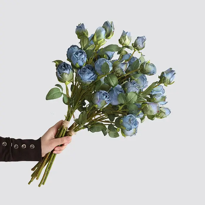 Bouquet de fausses Roses en soie