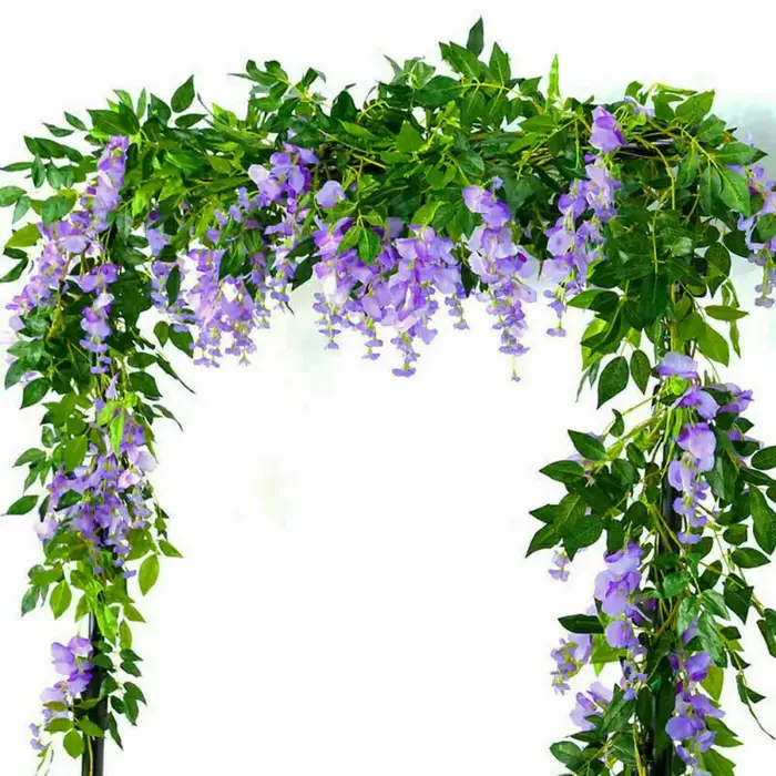 Guirlande de Glycine Artificielle pour Extérieur de Maison