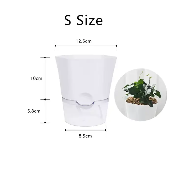 Mini pot de fleur hydroponique pour la décoration de la maison, pot de plantes vertes sans sol, plas
