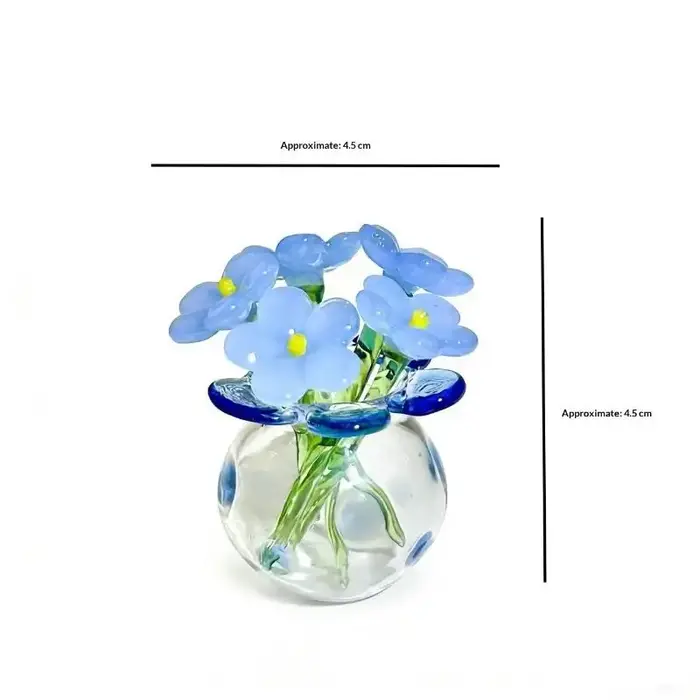 〔Liy〕Mini Fleurs en Verre Réalistes