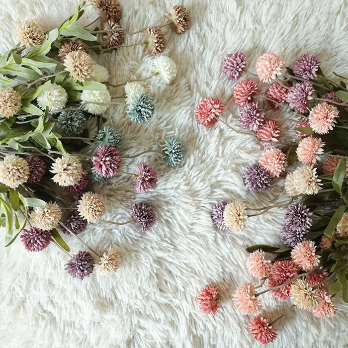 Bouquet de fleurs artificielles de pissenlit