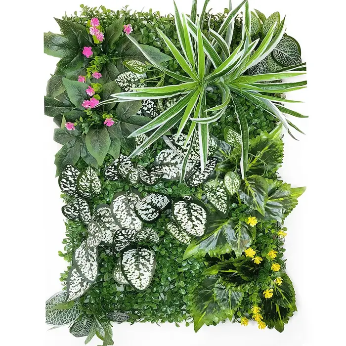 Le panneau mural d'herbe de plante artificielle convient à la décoration de jardin et de Jungle, pan