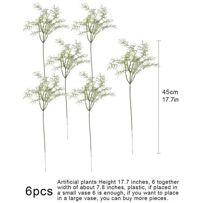 Plantes artificielles au romarin, 6 pièces, fausses plantes vertes, arbustes, Table de maison, burea