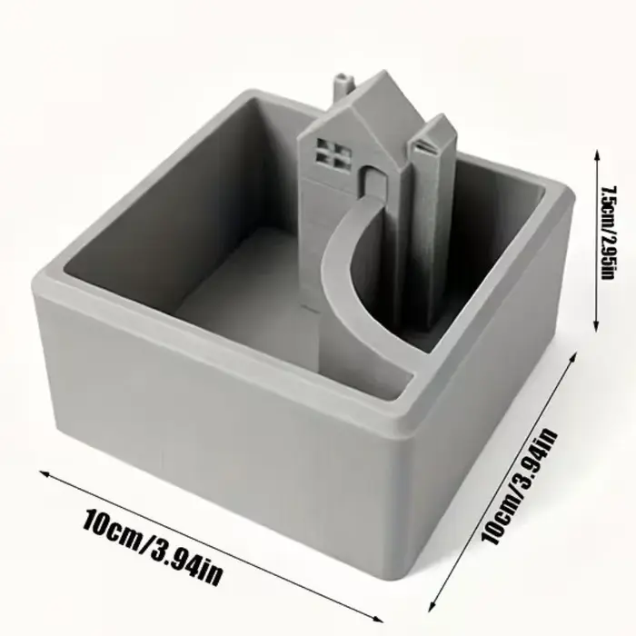 Ornements en impression 3D en forme de maison