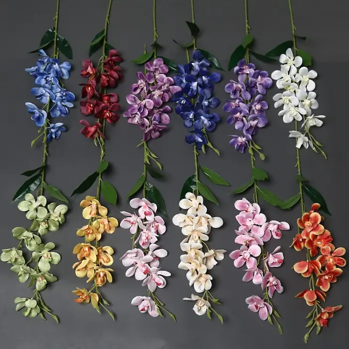12 pièces de fleurs artificielles en soie