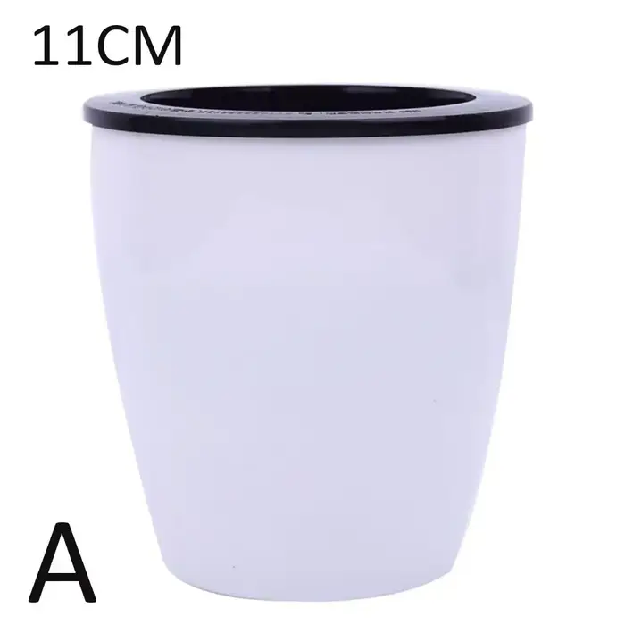 Pot de fleurs en plastique automatique pour la décoration de bureau, de jardin et de la maison, pani