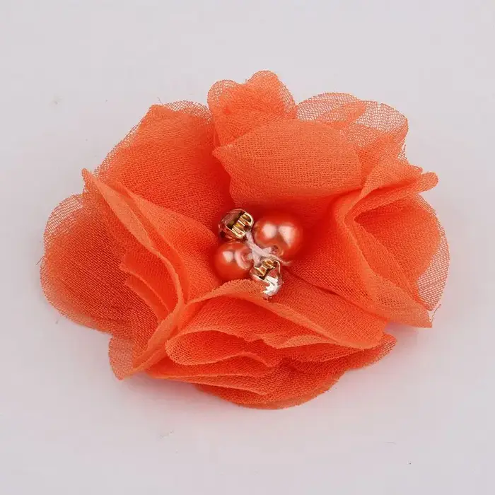 Mini fleurs artificielles en tissu mousseline de soie, 8 pièces, 2 pouces, 35 couleurs, pour Invitat