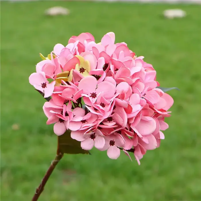 Fleurs artificielles Vintage soie hortensia Brial Bouquet saint valentin couronne de mariage Decora fausses plantes Vase noël maison jardin