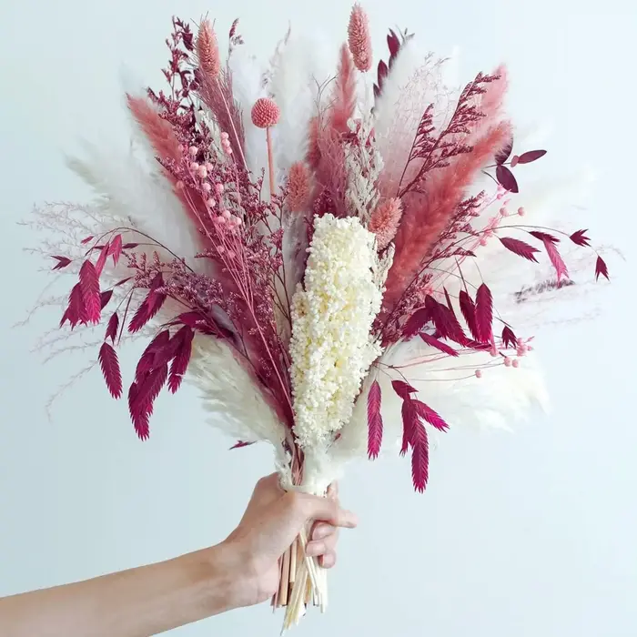 Bouquet bohème de pampas séchées moelleuses, fête de la ferme, décoration d'intérieur, Noël, mariage, anniversaire, Gand