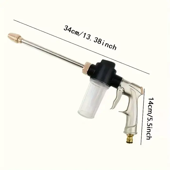 Buse de tuyau d'eau de jardin, buse d'irrigation de pelouse, pistolet à eau de lavage de voiture à h