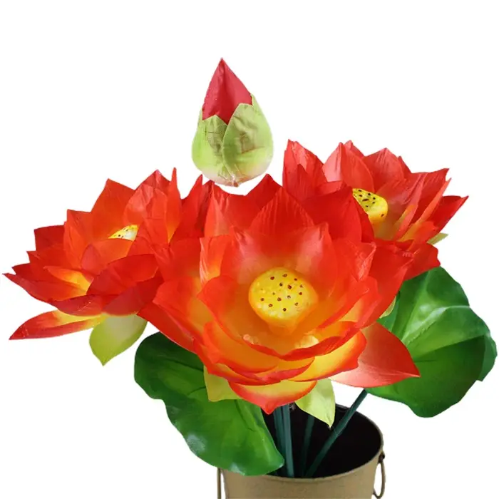 Fausse fleur artificielle pour mariage, jardin, maison, fête, faux nénuphar, 1 pièce